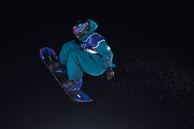 OLYMPICS - Winter Olympic Games, Olympische Spiele, Olympia, OS Milano Cortina 2026 LIVIGNO,ITALY,08.FEB.26 - OLYMPICS, SNOWBOARD - Winter Olympic Games Milano Cortina 2026, Big Air, qualification, women. Image shows Annika Morgan (GER).  GEPAxpictures xHaraldxSteiner