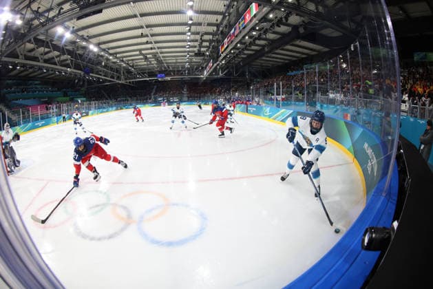 February 8, 2026, Milan, Lombardy, Italy: Nelli Laitinen 9 of Team Finland against Team Czechia in women s Ice hockey, Eishockey Group A game during the Milano Cortina 2026 Olympic Winter games, Winterspiele,Spiele, Summer games at Milano Rho Ice Hockey Arena. Olympics 2026: Milano Cortina: Ice Hockey Women S Group A - CZE-FIN  - ZUMAm117 20260208_oly_m117_014 Copyright: xDavidxMcIntyrex