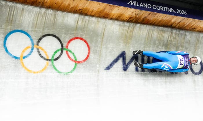 Luge - Milano Cortina 2026 Winter Olympics: Day 2 Alex Gufler during Milano Cortina 2026 Winter Olympics Luge Men™s single compettition in Cortina D Ampezzo on February 8, 2026 Cortina D Ampezzo Italy  Copyright: xFotoxOlimpikx originalFilename:jastrzebowski-lugemila260208_np3nq.jpg
