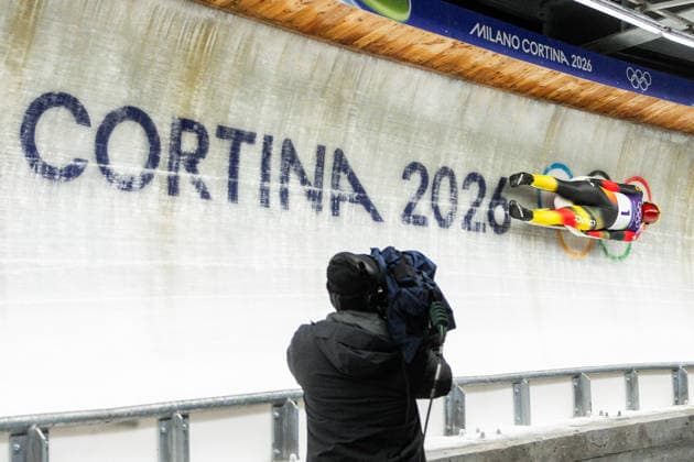 Luge - Milano Cortina 2026 Winter Olympics: Day 2 Max Langenhan during Milano Cortina 2026 Winter Olympics Luge Men™s single compettition in Cortina D Ampezzo on February 8, 2026 Cortina D Ampezzo Italy  Copyright: xFotoxOlimpikx originalFilename:jastrzebowski-lugemila260208_nplaw.jpg