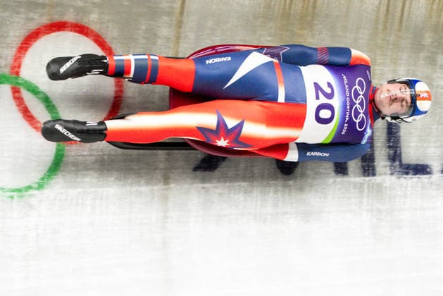 Luge - Milano Cortina 2026 Winter Olympics: Day 2 Matthew Greiner during Milano Cortina 2026 Winter Olympics Luge Men™s single compettition in Cortina D Ampezzo on February 8, 2026 Cortina D Ampezzo Italy  Copyright: xFotoxOlimpikx originalFilename:jastrzebowski-lugemila260208_npM3F.jpg