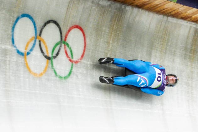 Luge - Milano Cortina 2026 Winter Olympics: Day 2 Leon Felderer during Milano Cortina 2026 Winter Olympics Luge Men™s single compettition in Cortina D Ampezzo on February 8, 2026 Cortina D Ampezzo Italy  Copyright: xFotoxOlimpikx originalFilename:jastrzebowski-lugemila260208_npPfy.jpg