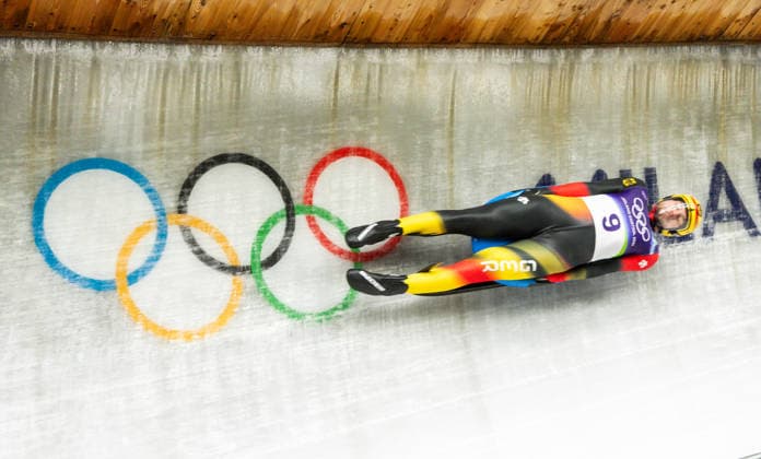Luge - Milano Cortina 2026 Winter Olympics: Day 2 Timon Grancagnolo during Milano Cortina 2026 Winter Olympics Luge Men™s single compettition in Cortina D Ampezzo on February 8, 2026 Cortina D Ampezzo Italy  Copyright: xFotoxOlimpikx originalFilename:jastrzebowski-lugemila260208_npUFV.jpg