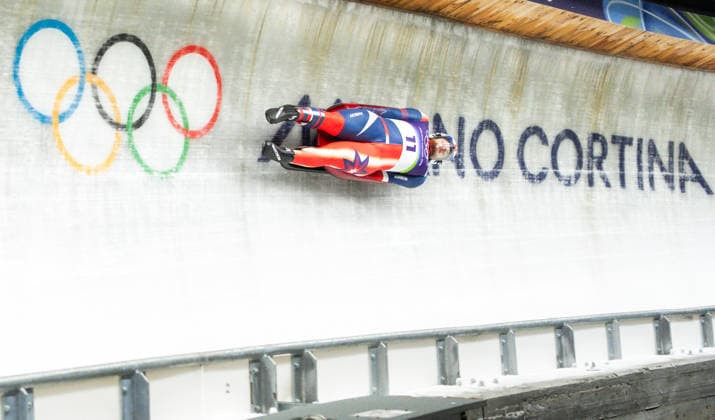 Luge - Milano Cortina 2026 Winter Olympics: Day 2 Jonathan Gustafson during Milano Cortina 2026 Winter Olympics Luge Men™s single compettition in Cortina D Ampezzo on February 8, 2026 Cortina D Ampezzo Italy  Copyright: xFotoxOlimpikx originalFilename:jastrzebowski-lugemila260208_npZbu.jpg