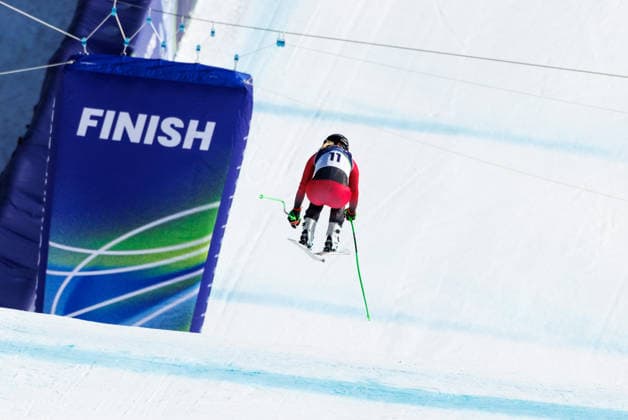 OLYMPICS - Winter Olympic Games, Olympische Spiele, Olympia, OS Milano Cortina 2026 CORTINA D AMPEZZO,ITALY,08.FEB.26 - OLYMPICS, ALPINE SKIING - Winter Olympic Games Milano Cortina 2026, downhill, women. Image shows Cornelia Huetter (AUT).  GEPAxpictures xMaticxKlansek