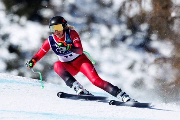 OLYMPICS - Winter Olympic Games, Olympische Spiele, Olympia, OS Milano Cortina 2026 CORTINA D AMPEZZO,ITALY,08.FEB.26 - OLYMPICS, ALPINE SKIING - Winter Olympic Games Milano Cortina 2026, downhill, women. Image shows Cornelia Huetter (AUT).  GEPAxpictures xMaticxKlansek