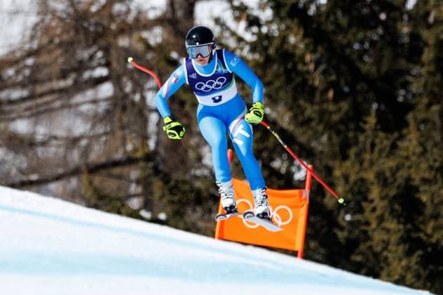OLYMPICS - Winter Olympic Games, Olympische Spiele, Olympia, OS Milano Cortina 2026 CORTINA D AMPEZZO,ITALY,08.FEB.26 - OLYMPICS, ALPINE SKIING - Winter Olympic Games Milano Cortina 2026, downhill, women. Image shows Laura Pirovano (ITA).  GEPAxpictures xMaticxKlansek