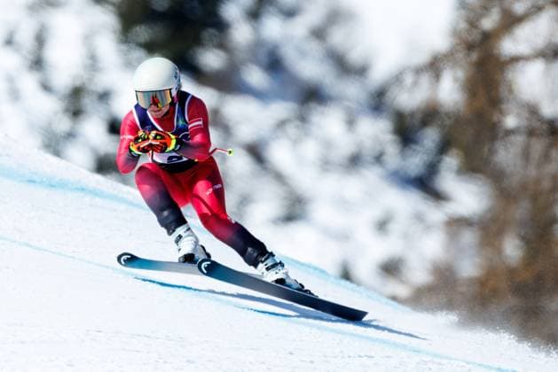 OLYMPICS - Winter Olympic Games, Olympische Spiele, Olympia, OS Milano Cortina 2026 CORTINA D AMPEZZO,ITALY,08.FEB.26 - OLYMPICS, ALPINE SKIING - Winter Olympic Games Milano Cortina 2026, downhill, women. Image shows Ariane Raedler (AUT).  GEPAxpictures xMaticxKlansek