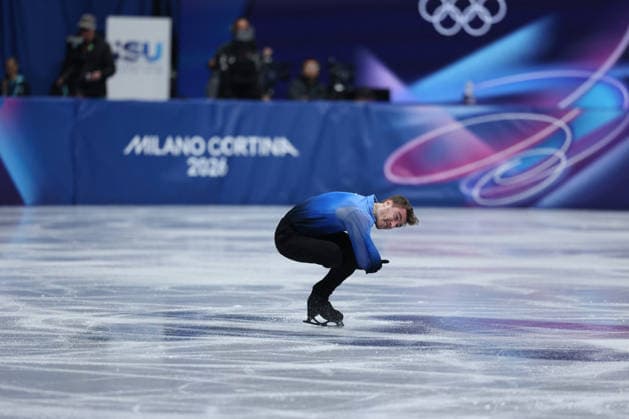 GIOCHI OLIMPICI - Olimpiadi Invernali Milano-Cortina 2026 - Figure skating, Eiskunstlauf Men Single Skating - Free Skating Matteo Rizzo (ITA) during the Olympic Winter games, Winterspiele,Spiele, Summer games Milano-Cortina 2026, Figure Skating Team Event on february 08,2026 at Milano Ice Skating Arena in Milan, Italy during the Olympic Winter Games Milano-Cortina 2026, Figure Skating Team Event on february 08,2026 at Milano Ice Skating Arena in Milan, Italy Cortina D Ampezzo Italy  Copyright: xIPAxSport ABACAx