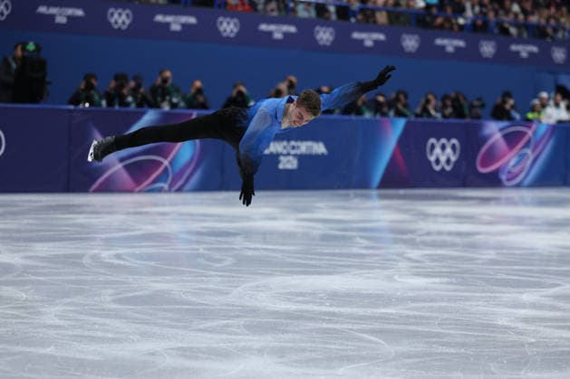 GIOCHI OLIMPICI - Olimpiadi Invernali Milano-Cortina 2026 - Figure skating, Eiskunstlauf Men Single Skating - Free Skating Matteo Rizzo (ITA) during the Olympic Winter games, Winterspiele,Spiele, Summer games Milano-Cortina 2026, Figure Skating Team Event on february 08,2026 at Milano Ice Skating Arena in Milan, Italy during the Olympic Winter Games Milano-Cortina 2026, Figure Skating Team Event on february 08,2026 at Milano Ice Skating Arena in Milan, Italy Cortina D Ampezzo Italy  Copyright: xIPAxSport ABACAx