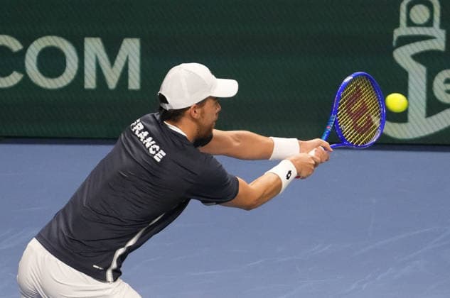 February 8, 2026, Le Portel, Bretagne, France: Benjamin Bonzi of French during the Davis Cup 2026, Qualifiers tennis event on 8 February 2026 at Le Chaudron in Le Portel, France - Photo TENNIS - DAVIS CUP 2026 - FRANCE V SLOVAKIA  - ZUMAl193 20260208_zsp_l193_141 Copyright: xLaurentxLairysx