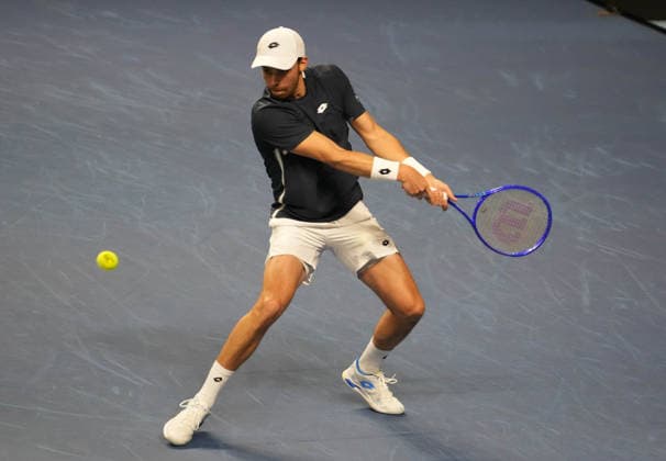 February 8, 2026, Le Portel, Bretagne, France: Benjamin Bonzi of French during the Davis Cup 2026, Qualifiers tennis event on 8 February 2026 at Le Chaudron in Le Portel, France - Photo TENNIS - DAVIS CUP 2026 - FRANCE V SLOVAKIA  - ZUMAl193 20260208_zsp_l193_143 Copyright: xLaurentxLairysx
