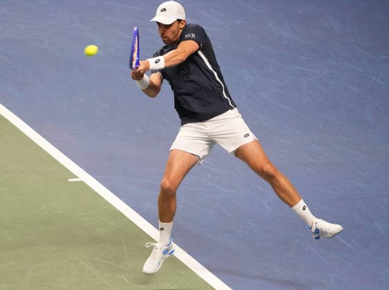February 8, 2026, Le Portel, Bretagne, France: Benjamin Bonzi of French during the Davis Cup 2026, Qualifiers tennis event on 8 February 2026 at Le Chaudron in Le Portel, France - Photo TENNIS - DAVIS CUP 2026 - FRANCE V SLOVAKIA  - ZUMAl193 20260208_zsp_l193_147 Copyright: xLaurentxLairysx