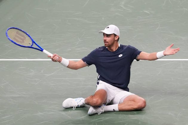 February 8, 2026, Le Portel, Bretagne, France: Benjamin Bonzi of French during the Davis Cup 2026, Qualifiers tennis event on 8 February 2026 at Le Chaudron in Le Portel, France - Photo TENNIS - DAVIS CUP 2026 - FRANCE V SLOVAKIA  - ZUMAl193 20260208_zsp_l193_164 Copyright: xLaurentxLairysx