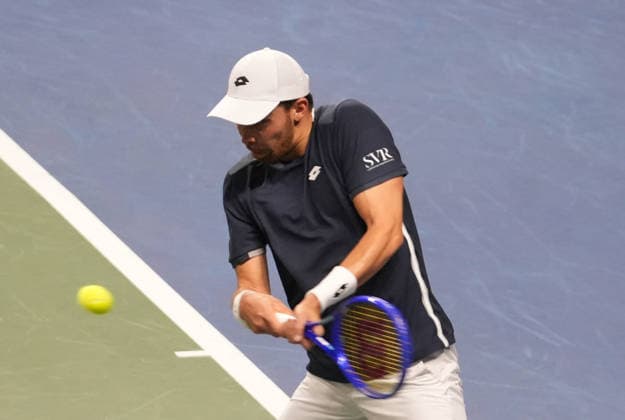 February 8, 2026, Le Portel, Bretagne, France: Benjamin Bonzi of French during the Davis Cup 2026, Qualifiers tennis event on 8 February 2026 at Le Chaudron in Le Portel, France - Photo Le Portel France - ZUMAl193 20260208_zsp_l193_167 Copyright: xLaurentxLairysx