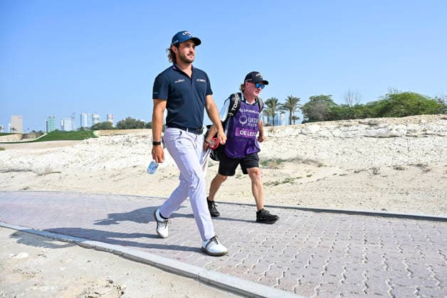 February 8, 2026, Doha, Qatar: Gregorio De Leo of Italy seen walking towards the 11th hole during fourth round of the Qatar Masters 2026 golf tournament at the Doha Golf Club. Qatar Masters 2026-Day Four In Doha - 08 Feb 2026  - ZUMAs197 20260208_aaa_s197_353 Copyright: xNoushadxVariyattiyakkalx