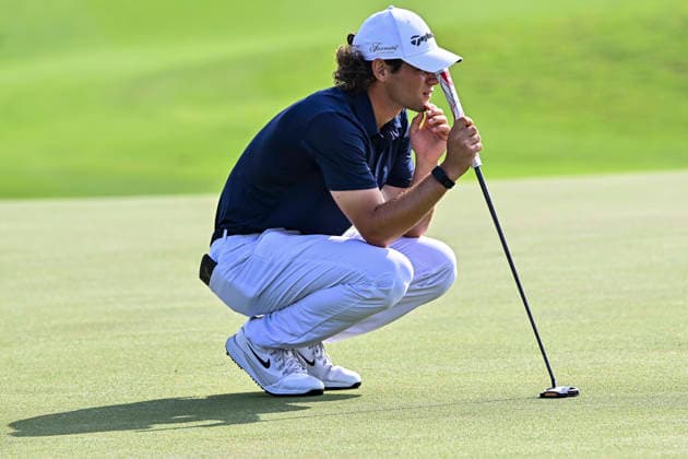 February 8, 2026, Doha, Qatar: Angel Ayora of Spain seen in action during fourth round of the Qatar Masters 2026 golf tournament at the Doha Golf Club. Qatar Masters 2026-Day Four In Doha - 08 Feb 2026  - ZUMAs197 20260208_aaa_s197_368 Copyright: xNoushadxVariyattiyakkalx