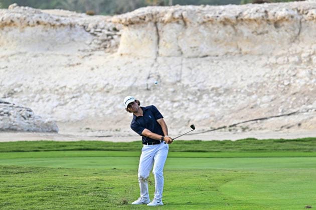 February 8, 2026, Doha, Qatar: Angel Ayora of Spain seen in action during fourth round of the Qatar Masters 2026 golf tournament at the Doha Golf Club. Qatar Masters 2026-Day Four In Doha - 08 Feb 2026  - ZUMAs197 20260208_aaa_s197_387 Copyright: xNoushadxVariyattiyakkalx