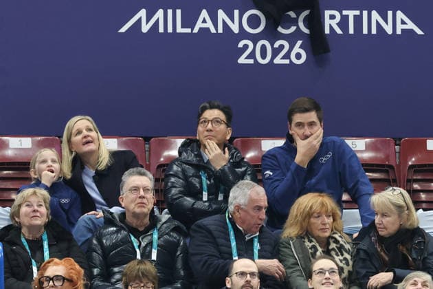 February 8, 2026, Milan, Lombardy, Italy: IOC President KIRSTY COVENTRY attends the Pairs Free Program of the Figure skating, Eiskunstlauf Team Event at the Milano Cortina 2026 Winter Olympic Games, Olympische Spiele, Olympia, OS Milan Italy - ZUMAc179 20260208_oly_c179_257 Copyright: xMickaelxChavetx