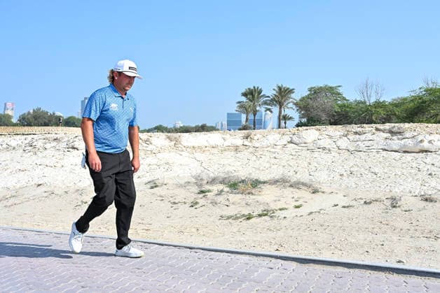 February 8, 2026, Doha, Qatar: Oliver Lindell of Finland seen walking towards the 11th hole during fourth round of the Qatar Masters 2026 golf tournament at the Doha Golf Club. Doha Qatar - ZUMAs197 20260208_aaa_s197_363 Copyright: xNoushadxVariyattiyakkalx