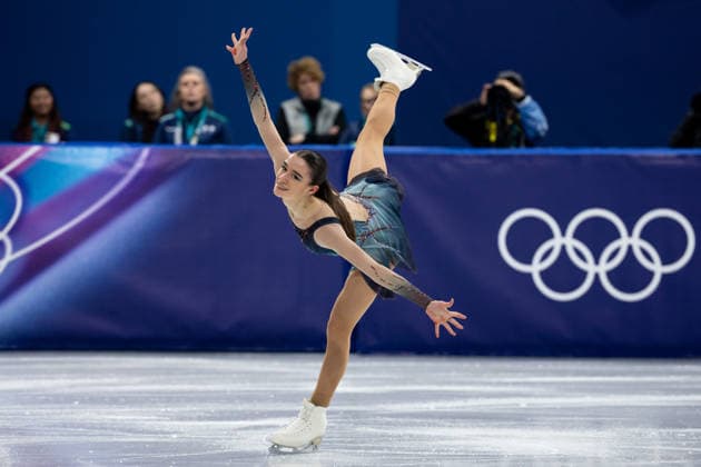 February 8, 2026, Cortina D ampezzo, Belluno, Italy: Italian Lara Naki Gutmann (ITA) preforms in the Women Single Free Skating during the 2026 Winter Olympics at the Milano Ice Skating Arena on Sunday in Cortina d Ampezzo. Olympics 2026: Milano Cortina: Figure skating, Eiskunstlauf Team Women  - ZUMAj89_ 20260208_oly_j89_021 Copyright: xPaulxKitagakixJr.x