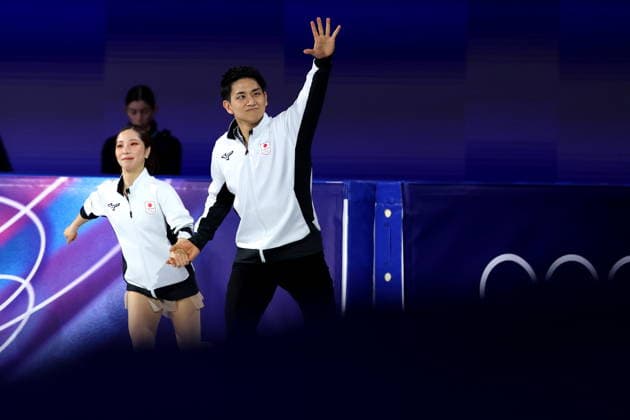 Riku Miura & Ryuichi Kihara (JPN), FEBRUARY 8, 2026 - Figure skating, Eiskunstlauf : Team Pairs Free Skating during the Milano Cortina 2026 Olympic Winter games, Winterspiele,Spiele, Summer games at Milano Ice Skating Arena in Milan, Italy. Noxthirdxpartyxsales  aflo_319044090