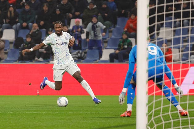 February 8, 2026, Reggio Emilia, Italy: Marcus Thuram of FC Inter seen in action during the Italian Serie A soccer match between US Sassuolo Calcio and FC Inter at Mapei Stadium - CittÃ del Tricolore. Final score; US Sassuolo Calcio 0:5 FC Inter US Sassuolo Calcio Vs FC Inter In Reggio Emilia, Italy - 08 Feb 2026  - ZUMAs197 20260208_aaa_s197_460 Copyright: xEmanuelexPennacchiox