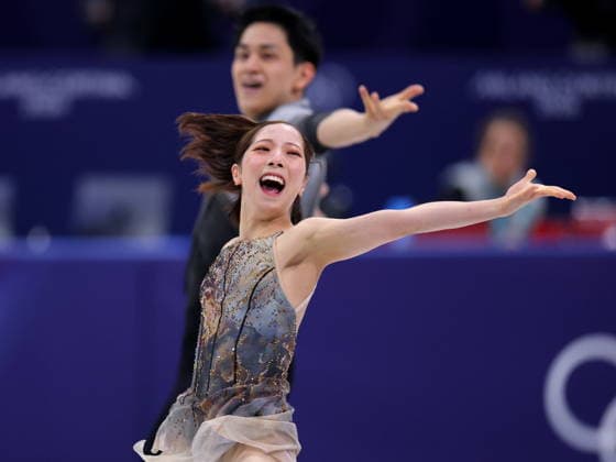 Riku Miura & Ryuichi Kihara (JPN), FEBRUARY 8, 2026 - Figure skating, Eiskunstlauf : Team Pairs Free Skating during the Milano Cortina 2026 Olympic Winter games, Winterspiele,Spiele, Summer games at Milano Ice Skating Arena in Milan, Italy. Noxthirdxpartyxsales  aflo_319044098