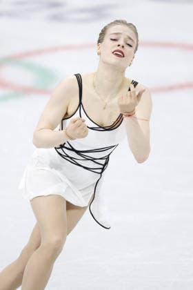 Milan Cortina Olympics: Figure skating, Eiskunstlauf Anastasiia Gubanova of Georgia performs in the women s free program during the figure skating team event at the Milan Cortina Olympics at Milano Ice Skating Arena in Milan on Feb. 8, 2026.  A14AA0005258867P
