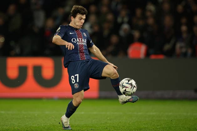 FBL FRA LIGUE1 Paris Saint Germain Olympique Marseille Joao Neves Paris Saint Germain in action, with the ball during the French L1 football match between El Classico Paris Saint Germain PSG and Olympique Marseille at Parc des Princes on February 08, 2026 in Paris France Copyright: HMBxMedia xAntonioxBorga