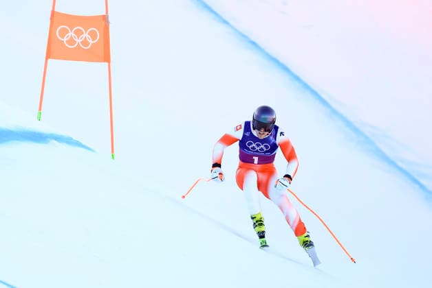OLYMPICS - Winter Olympic Games, Olympische Spiele, Olympia, OS Milano Cortina 2026 BORMIO,ITALY,09.FEB.26 - OLYMPICS, ALPINE SKIING - Winter Olympic Games Milano Cortina 2026, team combined, downhill, men. Image shows Stefan Rogentin (SUI).  GEPAxpictures xWolfgangxGrebien