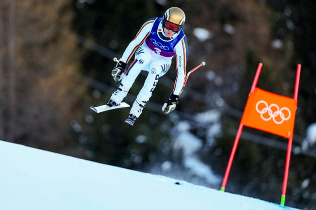 Winter Olympics in Milan Cortina 2026 Bormio, Italy 20260209. Simon Jocher from Germany competes in the men s alpine downhill slalom team competition at the Milan Cortina 2026 Winter Olympics. Photo: Cornelius Poppe NTB Bormio Italy EDITORIAL USE ONLY. RESTRICTED USE FOR BETTING COMPANIES Ref:_SPOkAZmnK_ugxE.jpg *** Winter Olympics in Milan Cortina 2026 Bormio, Italy 20260209 Simon Jocher from Germany competes in the men s alpine downhill slalom team competition at the Milan Cortina 2026 Winter Olympics Photo Cornelius Poppe NTB Bormio Italy EDITORIAL USE ONLY RESTRICTED USE FOR BETTING COMPANIES  Copyright: xCorneliusxPoppex xNTBx