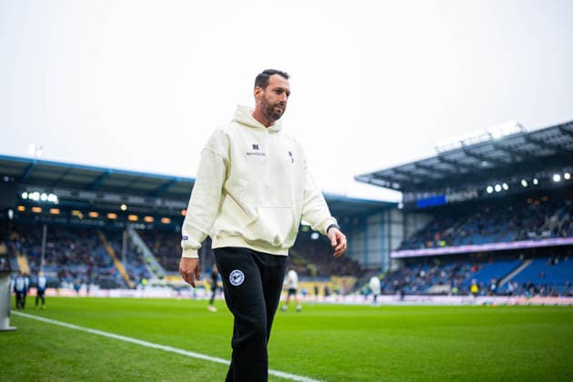 08 02 2026 Soccer, 2025 2026, 2 Bundesliga, 21 Matchday, DSC Arminia Bielefeld Eintracht Braunschweig Mitch Kniat Coach Bielefeld DFL REGULATIONS PROHIBIT ANY USE OF PHOTOGRAPHS AS IMAGE SEQUENCES AND OR QUASI VIDEO