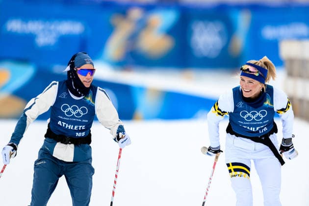260209 Heidi Weng of Norway and Frida Karlsson of Sweden at a cross-country skiing training session during day 3 of the 2026 Winter Olympics on February 9, 2026 in Val di Fiemme. Photo: Maxim Thore BILDBYRAN kod MT MT0966 skidor cross-country skiing langrenn Olympic Games, Olympische Spiele, Olympia, OS olympics winter olympics os ol olympiska spel vinter-os olympiske leker milano cortina 2026 milan cortina 2026 milano cortina 2026 olympic games milano cortina 2026 winter olympic games milano cortina-os milano cortina-ol vinter-ol 3 bbeng träning sverige norge *** 260209 Heidi Weng of Norway and Frida Karlsson of Sweden at a cross country skiing training session during day 3 of the 2026 Winter Olympics on February 9, 2026 in Val di Fiemme Photo Maxim Thore BILDBYRAN kod MT MT0966 skidor cross country skiing langrenn olympic games olympics winter olympics os ol olympiska spel vinter os olympiske leker milano cortina 2026 milan cortina 2026 milano cortina 2026 olympic games milano cortina 2026 winter olympic games milano cortina os milano cortina ol vinter ol 3 bbeng träning sverige norge  Copyright: MAXIMxTHORE BB260209MT016