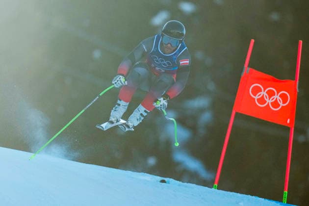 Winter Olympics in Milan Cortina 2026 Bormio, Italy 20260209. Vincent Kriechmayr from Austria competes in the men s alpine downhill slalom team competition at the Milan Cortina 2026 Winter Olympics. Photo: Cornelius Poppe NTB Bormio Italy EDITORIAL USE ONLY. RESTRICTED USE FOR BETTING COMPANIES Ref:_SPOoEVaY-1Xkvk.jpg *** Winter Olympics in Milan Cortina 2026 Bormio, Italy 20260209 Vincent Kriechmayr from Austria competes in the men s alpine downhill slalom team competition at the Milan Cortina 2026 Winter Olympics Photo Cornelius Poppe NTB Bormio Italy EDITORIAL USE ONLY RESTRICTED USE FOR BETTING COMPANIES  Copyright: xCorneliusxPoppex xNTBx
