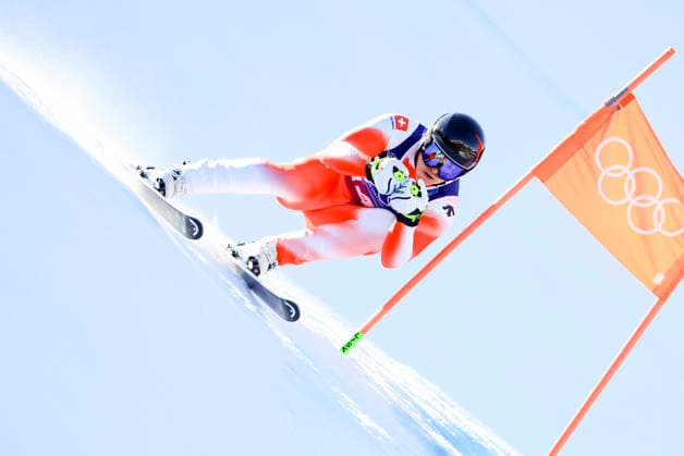 OLYMPICS - Winter Olympic Games, Olympische Spiele, Olympia, OS Milano Cortina 2026 BORMIO,ITALY,09.FEB.26 - OLYMPICS, ALPINE SKIING - Winter Olympic Games Milano Cortina 2026, team combined, downhill, men. Image shows Franjo von Allmen (SUI).  GEPAxpictures xWolfgangxGrebien