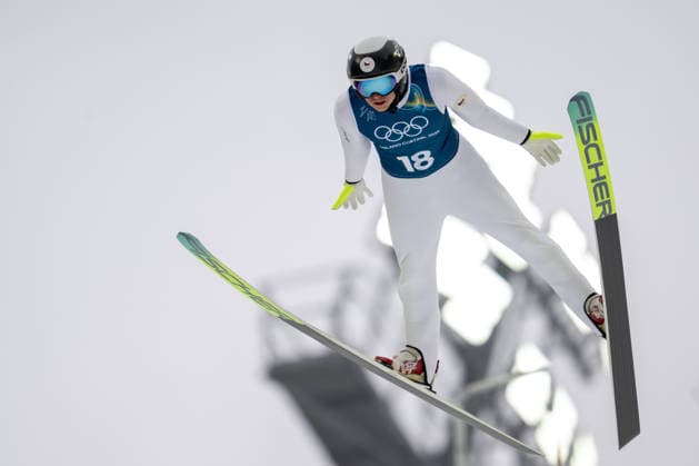 OLYMPICS - Winter Olympic Games, Olympische Spiele, Olympia, OS Milano Cortina 2026 VAL DI FIEMME,ITALY,09.FEB.26 - OLYMPICS, NORDIC SKIING, NORDIC COMBINED, Ski jumping, Skispringen, Ski, nordisch Winter Olympic Games Milano Cortina 2026, normal hill, training, men. Image shows Jan Vytrval (CZE).  GEPAxpictures xOliverxLerch
