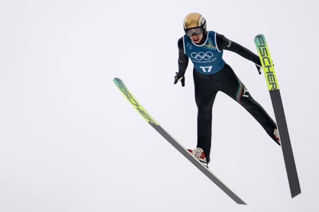 OLYMPICS - Winter Olympic Games, Olympische Spiele, Olympia, OS Milano Cortina 2026 VAL DI FIEMME,ITALY,09.FEB.26 - OLYMPICS, NORDIC SKIING, NORDIC COMBINED, Ski jumping, Skispringen, Ski, nordisch Winter Olympic Games Milano Cortina 2026, normal hill, training, men. Image shows Aaron Kostner (ITA).  GEPAxpictures xOliverxLerch