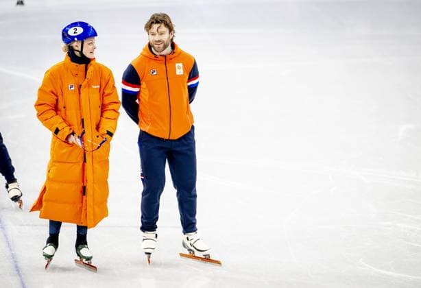 MILAN - Xandra Velzeboer during the short track training in the Milano Ice Skating Arena during the Milan Cortina 2026 Winter Olympics ROBIN UTRECHT ANP netherlands out - belgium out xVIxxIVx 550120720 originalFilename: 550120720.jpg