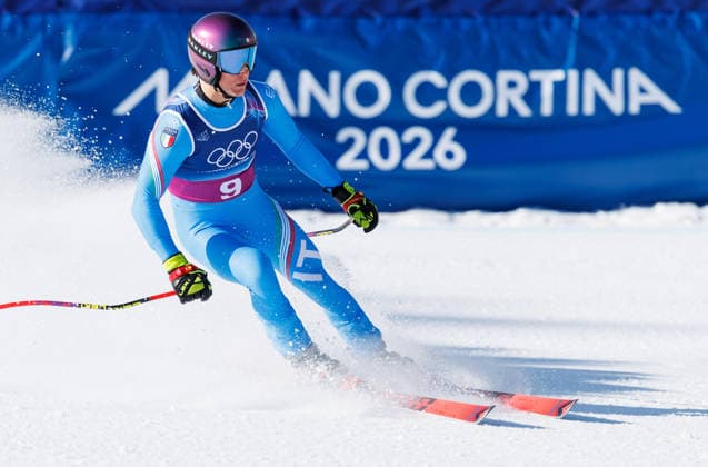OLYMPICS - Winter Olympic Games, Olympische Spiele, Olympia, OS Milano Cortina 2026 BORMIO,ITALY,09.FEB.26 - OLYMPICS, ALPINE SKIING - Winter Olympic Games Milano Cortina 2026, team combined, downhill, men. Image shows Giovanni Franzoni (ITA).  GEPAxpictures xHaraldxSteiner
