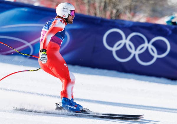 OLYMPICS - Winter Olympic Games, Olympische Spiele, Olympia, OS Milano Cortina 2026 BORMIO,ITALY,09.FEB.26 - OLYMPICS, ALPINE SKIING - Winter Olympic Games Milano Cortina 2026, team combined, downhill, men. Image shows Alexis Monney (SUI).  GEPAxpictures xHaraldxSteiner