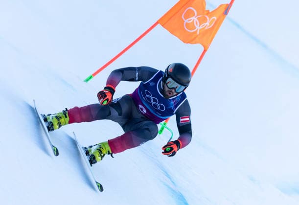 OLYMPICS - Winter Olympic Games, Olympische Spiele, Olympia, OS Milano Cortina 2026 BORMIO,ITALY,09.FEB.26 - OLYMPICS, ALPINE SKIING - Winter Olympic Games Milano Cortina 2026, team combined, downhill, men. Image shows Daniel Hemetsberger (AUT).  GEPAxpictures xWolfgangxGrebien