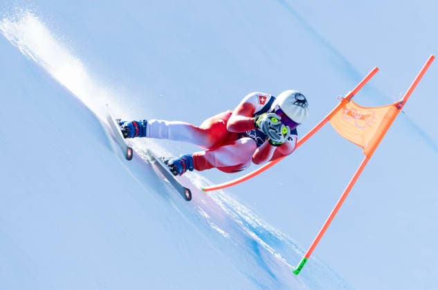 OLYMPICS - Winter Olympic Games, Olympische Spiele, Olympia, OS Milano Cortina 2026 BORMIO,ITALY,09.FEB.26 - OLYMPICS, ALPINE SKIING - Winter Olympic Games Milano Cortina 2026, team combined, downhill, men. Image shows Alexis Monney (SUI).  GEPAxpictures xWolfgangxGrebien