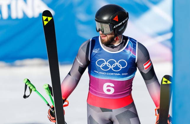 OLYMPICS - Winter Olympic Games, Olympische Spiele, Olympia, OS Milano Cortina 2026 BORMIO,ITALY,09.FEB.26 - OLYMPICS, ALPINE SKIING - Winter Olympic Games Milano Cortina 2026, team combined, downhill, men. Image shows Daniel Hemetsberger (AUT).  GEPAxpictures xHaraldxSteiner