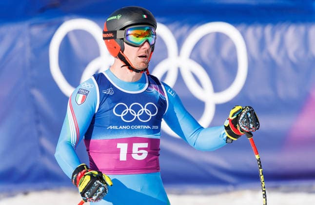 OLYMPICS - Winter Olympic Games, Olympische Spiele, Olympia, OS Milano Cortina 2026 BORMIO,ITALY,09.FEB.26 - OLYMPICS, ALPINE SKIING - Winter Olympic Games Milano Cortina 2026, team combined, downhill, men. Image shows Mattia Casse (ITA).  GEPAxpictures xHaraldxSteiner