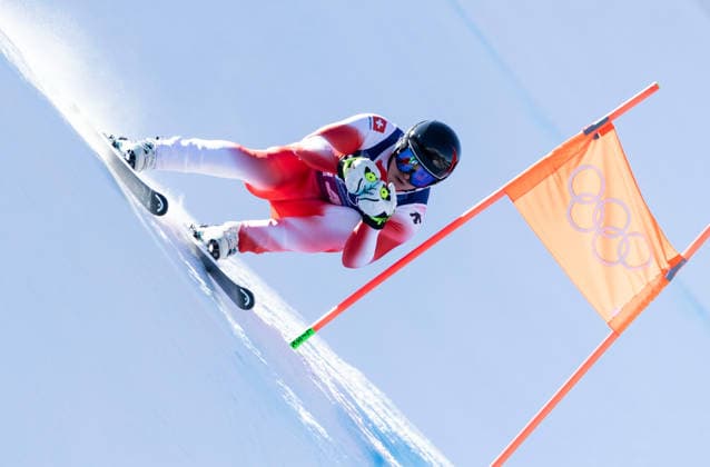 OLYMPICS - Winter Olympic Games, Olympische Spiele, Olympia, OS Milano Cortina 2026 BORMIO,ITALY,09.FEB.26 - OLYMPICS, ALPINE SKIING - Winter Olympic Games Milano Cortina 2026, team combined, downhill, men. Image shows Franjo von Allmen (SUI).  GEPAxpictures xWolfgangxGrebien