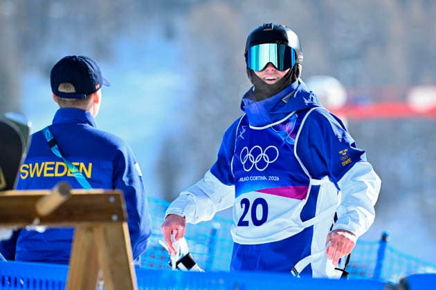 LIVIGNO, ITALIEN 20260209 Sveriges Rasmus Stegfeldt under träning i puckelpistbacken i Livigno. *** Bilden ingar i SPORTPAKET. För övriga BETALBILD ** BORMIO ITALIEN x10080x *** LIVIGNO, ITALY 20260209 Swedens Rasmus Stegfeldt during training on the puckelpiste slope in Livigno The picture is in the SPORTPAKET For others PAYPICTURE BORMIO ITALY x10080x  Copyright: xFredrikxSandberg TTx OS 2026 PUCKELPIST TRÄNING