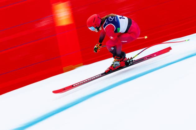 OLYMPICS - Winter Olympic Games, Olympische Spiele, Olympia, OS Milano Cortina 2026 CORTINA D AMPEZZO,ITALY,09.FEB.26 - OLYMPICS, ALPINE SKIING - Winter Olympic Games Milano Cortina 2026, downhill training, women. Image shows Mirjam Puchner (AUT).  GEPAxpictures xMaticxKlansek