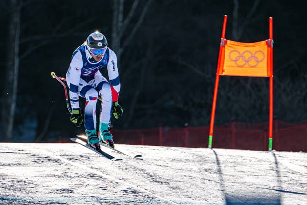XXV Winter Olympic Games, Olympische Spiele, Olympia, OS Men s team combined downhill in Bormio, Italy, February 9, 2026. Czech skier Jan Zabystran competes in the race. (CTKxPhoto DavidxTanecek) CTKPhotoP2026020903945  CTKPhotoP2026020903945