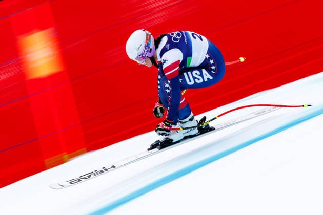 OLYMPICS - Winter Olympic Games, Olympische Spiele, Olympia, OS Milano Cortina 2026 CORTINA D AMPEZZO,ITALY,09.FEB.26 - OLYMPICS, ALPINE SKIING - Winter Olympic Games Milano Cortina 2026, downhill training, women. Image shows Keely Cashman (USA).  GEPAxpictures xMaticxKlansek